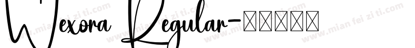 Wexora Regular字体转换